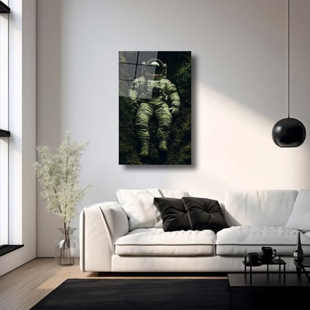 Dünya'ya Dönüş Cam Tablo 35x50 cm