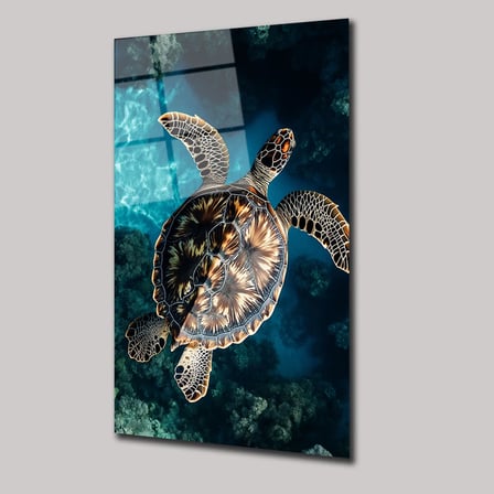 Caretta Caretta Cam Tablo 35x50 cm