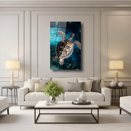Caretta Caretta Cam Tablo 35x50 cm