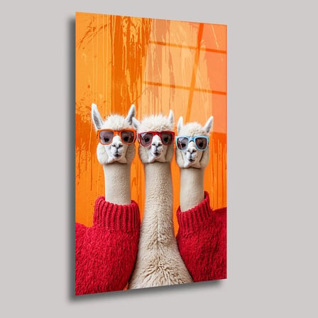 Cool Lamalar Cam Tablo 35x50 cm