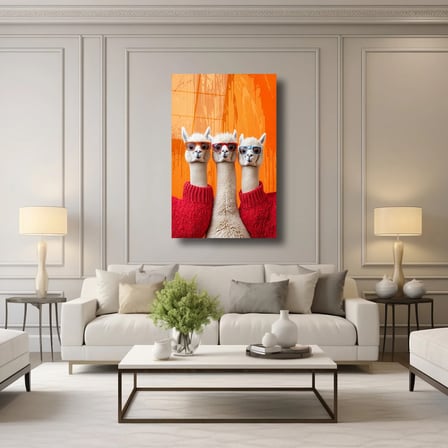 Cool Lamalar Cam Tablo 35x50 cm