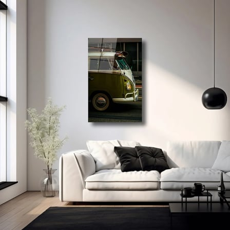 Vintage Volkswagen T1 Cam Tablo 35x50 cm