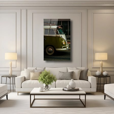 Vintage Volkswagen T1 Cam Tablo 80x125 cm
