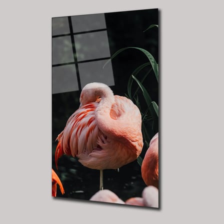 Flamingo Cam Tablo 35x50 cm