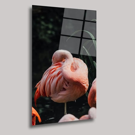 Flamingo Cam Tablo 35x50 cm