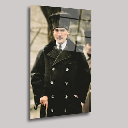 Atatürk Cam Tablo 35x50 cm