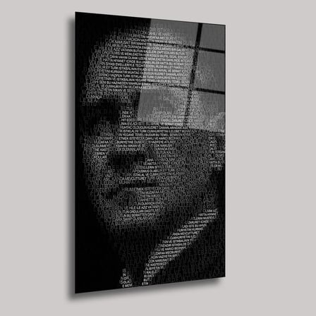 Atatürk Cam Tablo 35x50 cm