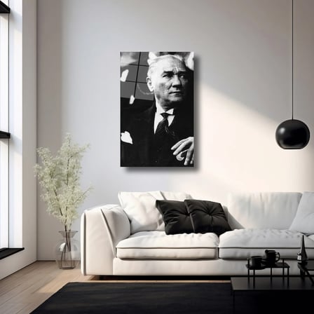 M. Kemal Atatürk Cam Tablo 35x50 cm