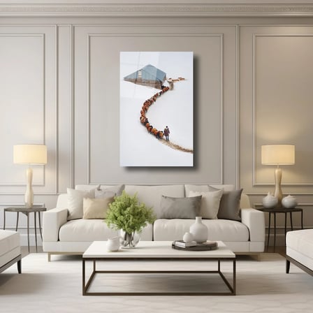 Çobanın İzinde Cam Tablo 35x50 cm