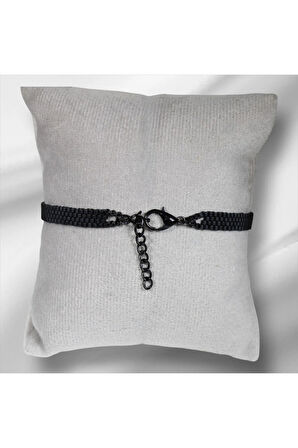 Siyah Miyuki Boncuk Bileklik | Şık, Sade Ve Ayarlanabilir Unisex Tasarım