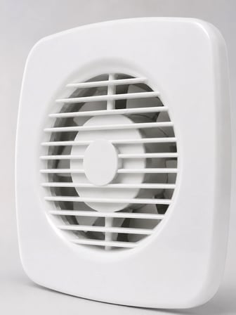 Dekoratif Havalandırma Aspiratörü 120 mm 180 m³/h Duvar ve Tavan Montajlı