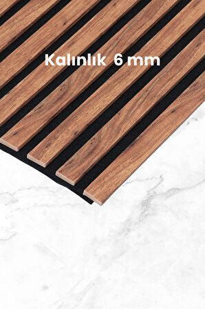 Dekoryap Kare Mdf Çıtalı Akustik Duvar Paneli 60x60 CM