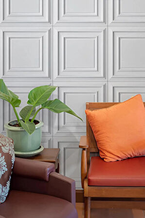 Poliüretan Kare 3D Dekoratif Duvar Paneli 50X50 CM