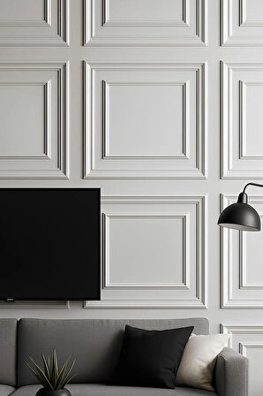 Poliüretan Kare 3D Dekoratif Duvar Paneli 50X50 CM