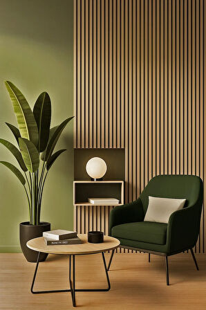 AKUSTİK DUVAR PANELİ TEAK 100 x 280 CM