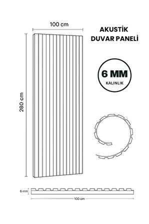 AKUSTİK DUVAR PANELİ TEAK 100 x 280 CM