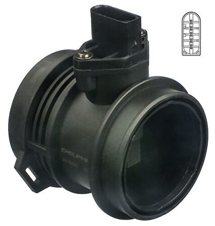 Delphi AF10305-12B1 Debimetre Sensörü Komple Mercedes C240 C280 C320 CLK240 CLK320 E240 E280 E320 G320 Ml320 M 