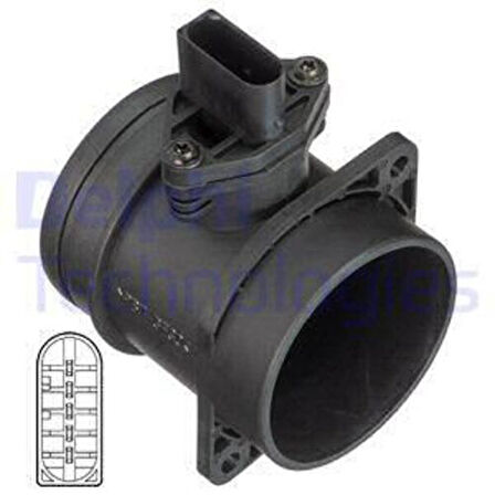 Delphi AF10361-12B1 Hava Akış Metre BMW E81 E82 E87 E90 X1 E84 X3 E82 13627531702