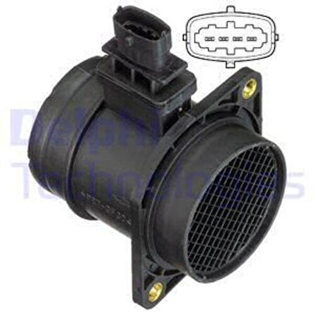Delphi AF10403-12B1 Maf Sensörü 147-GTMito-500-Bravo-Dobl-Punto-Linea-Panda-Punto 55183650