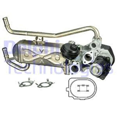 Delphi EG10432-12B1 EGR Valfi 1.2 Polo 10-14 Ibiza 12-15 Fabia 11-14 Roomster 11-14 03P131512EX