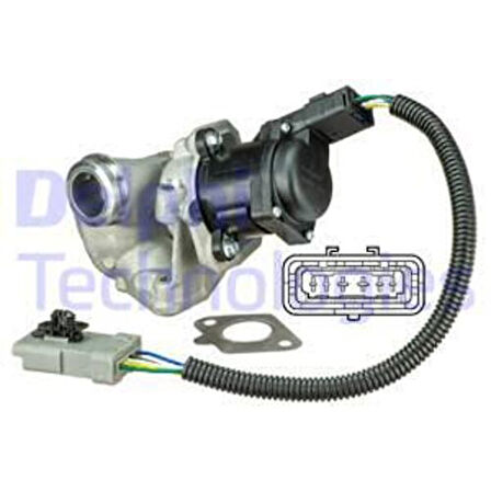 Delphi EG10435-12B1 EGR Valf Focus II C-Max 1.6TDCI 16V 03-04 Kablolu 3M5Q9D475CA