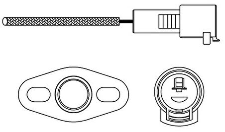 Delphi ES10226-12B1 Oksijen Sensörü-Toyota Camry Celica Corolla Mr2 Starlet Supra Tercel 10 82 04 99 8946529316