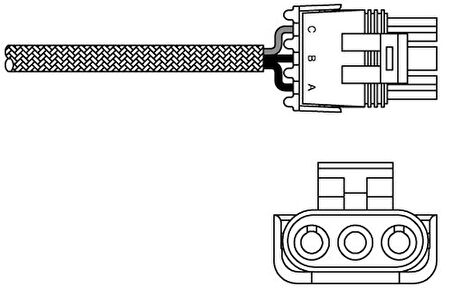 Delphi ES10969-12B1 Oksijen Sensörü- Renault Clio I Laguna I Megane  Safrane Twingo I 04 92 7700854506