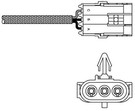 Delphi ES10970-12B1 Oksijen Sensörü Clio I 94 7700872820