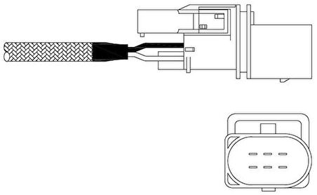 Delphi ES11022-12B1 Oksijen Sensörü BMW N42 N46 E46x3-E83 Z4-E84 11787512976