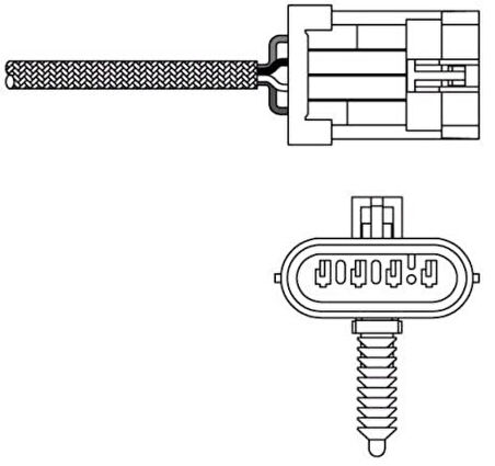 Delphi ES20135-12B1 Oksijen Sensörü Katalizör X16XEL Astra G Vectra B 1998- 1628.KN