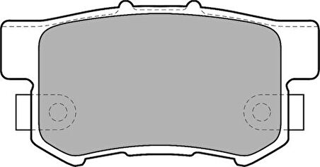 Delphi LP1507 Arka Fren Balatası Accord 90-98 CRV 02-06 Civic 07-11 Rover 600 94-00 02 Integra 1.8 Type R 43022S5AE50