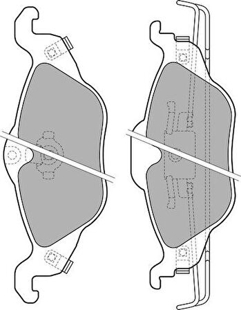 Delphi LP1673 Ön Fren Balatası Astra G Zafira A 98-9 1605034
