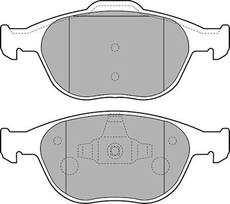 Delphi LP1724 Ön Fren Balatası Connect 1.8TDCI 02-Focus 1.8TDCI 98-04 2T142K021AC