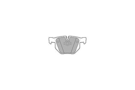 Delphi LP1927 Arka Fren Balatası BMW E60 E61 E62 34216763043
