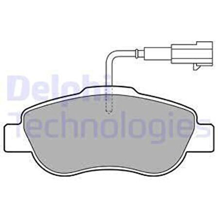 Delphi LP2014 Fren Balatası Ön Fiat 500 Ford Ka 07 07 71773151