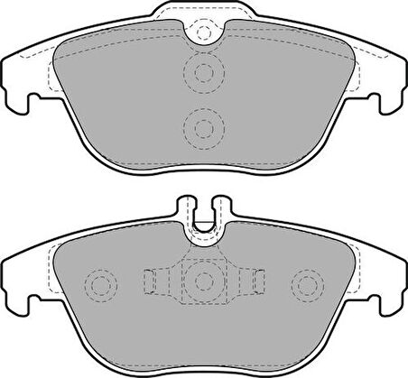 Delphi LP2029 Fren Balatası Arka X204 08-15 W204 07-14 S204 07-14 C207 11-16 A207 10-15 64206120