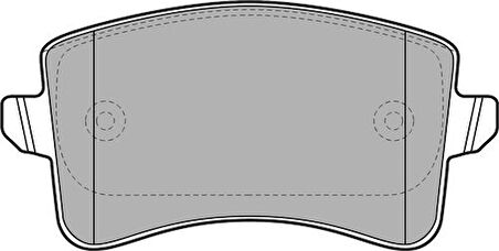 Delphi LP2106 Fren Balatası Arka A4 08-15 A5 07-Q5 10-17 Q5 09-11 8K0698451