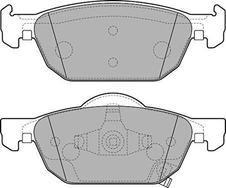 Delphi LP2144 Fren Balatası Ön Honda Accord 2008-2013 Honda Civic Hatchback 2012- 45022TL1G01