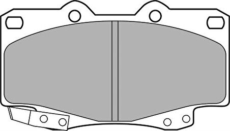 Delphi LP2242 Ön Fren Balatası Toyota HiIux Vigo 4x4 06-10 044650K140