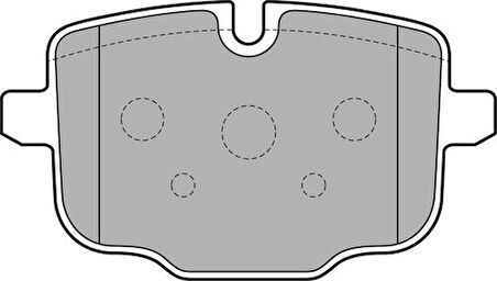Delphi LP2246 Arka Fren Balatası BMW F10 F11 N53 N56 3421228438