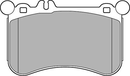 Delphi LP2291 Fren Balatası Ön X218 12-17 C218 11-17 W212 11-15 W221 11-13 W222 13-16 A0074206920