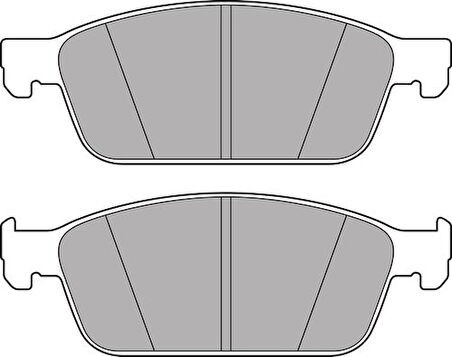 Delphi LP2495 Ön Fren Balatası 2.0TDCI Kuga 2.0TDCI 07-Mazda III Mazda V Volvo C30 C70 II S40 II V49 BV612K021AC