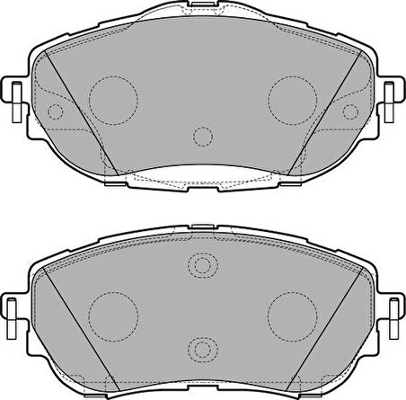 Delphi LP2691 Ön Fren Balatası Toyota Corolla 2013-Auris 2012-1.33 1.6 Benzinli 1.4 D4D Dizel 446502390