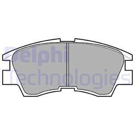 Delphi LP633 Ön Fren Balatası L300 1990 2008 L200 1986 1996 MB500812