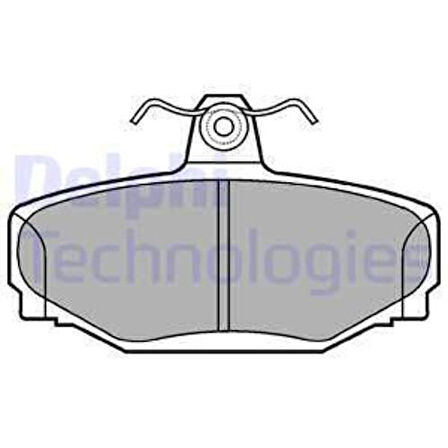 Delphi LP637 Arka Balata Volvo V70 2.0T 2.3 2.5 97-3 XC70 2.4T 97-9.02 S70 98-99 740 760 780 940 S90 V90 31261186