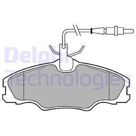 Delphi LP985 Ön Fren Balatası P406 P406 YM 1.6 1.8 16V 1.8 8V 1.9TD Estate 1.8 16V 1.9 TD Fişli 43410F4050