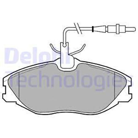 Delphi LP986 Ön Fren Balatası P406 Xantia Xu10J2Te Es9J4 Ew12J4 94 04 P306 GTI Xsara Vts Xu10J4Rs 4251.60