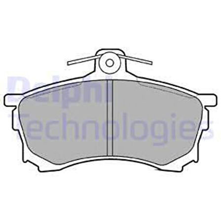 Delphi LP992 Ön Fren Balatası Carisma 1.6L 96-00 MR249240