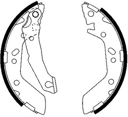 Delphi LS1909 Arka Fren Balatası Pabuç Kampana Geniş Tip Hyundai Hyundai Accent 1.3 1.5 1.6 2000-2005 Excel 1990-1993 5830525A00