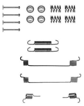 Delphi LY1061 Fren Pabuç Montaj Takımı Arka 4308.62
